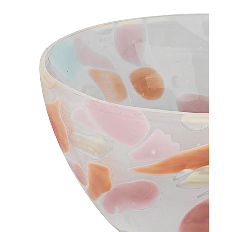 Bol décoratif aquarelle, H 6 po x l 10 po x P 10 po, Orange
