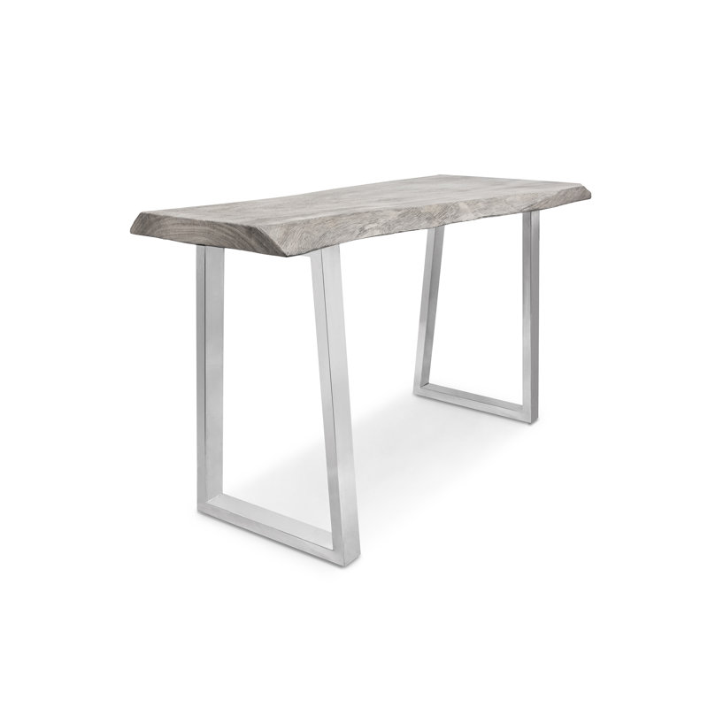 56'' Solid Wood Top Console Table