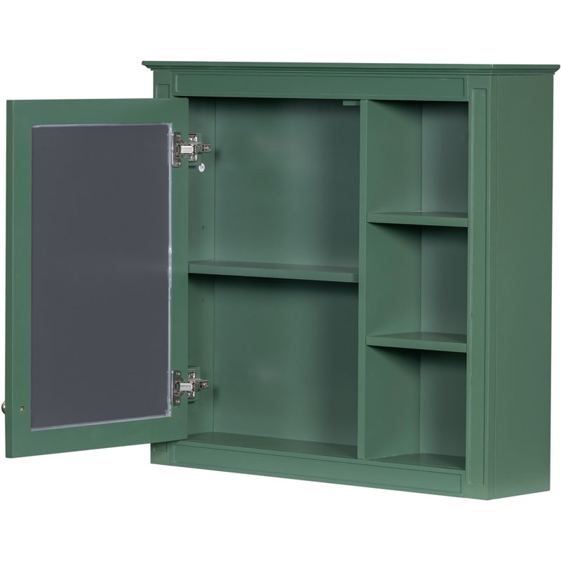 Armoire de rangement pour salle de bain 30x28inch avec miroir et 3 tablettes ouvertes