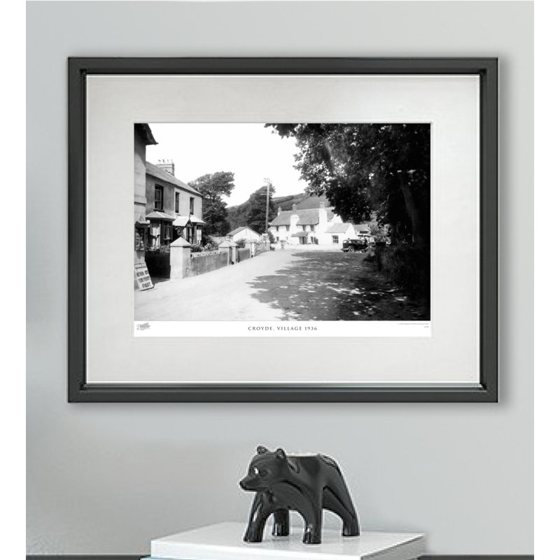 Croyde, Village 1936 - Single Picture Frame Print, 45cm H x 60cm W x 2.3cm D