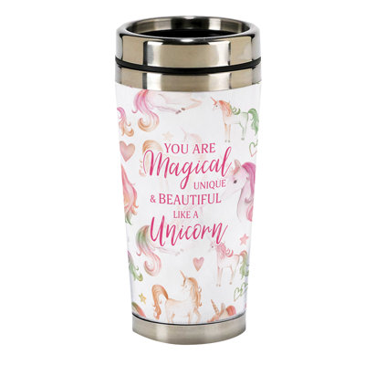 Dicksons Inc 16 fl. oz. Double Wall Insulated Stainless Steel Travel Mug with