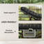 Lit de camping pour adultes avec matelas, lit pliant, noir