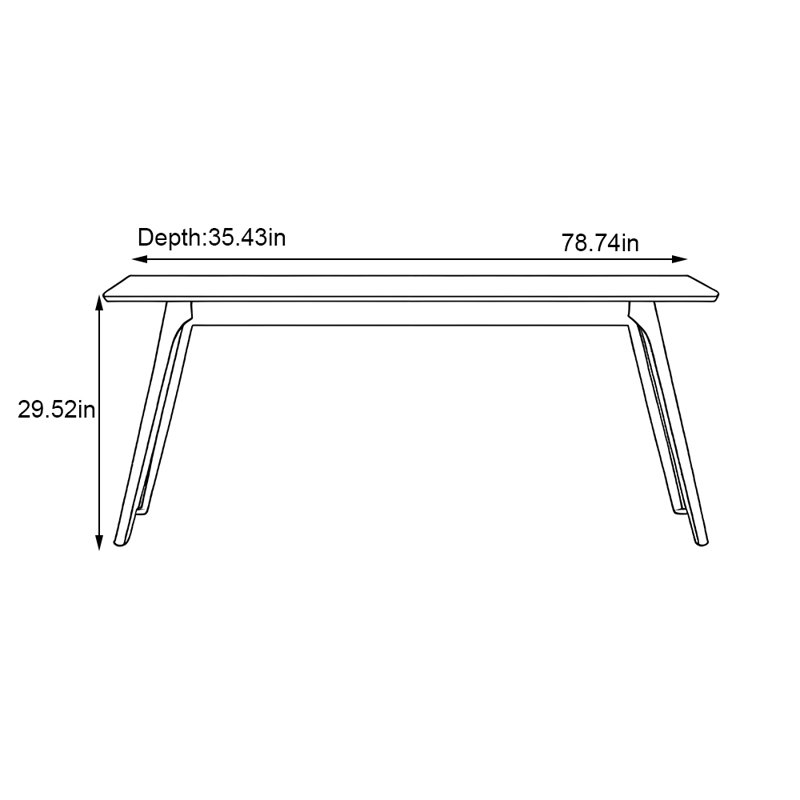Hillard, 29.52"H x 78.74"L x 35.43"W