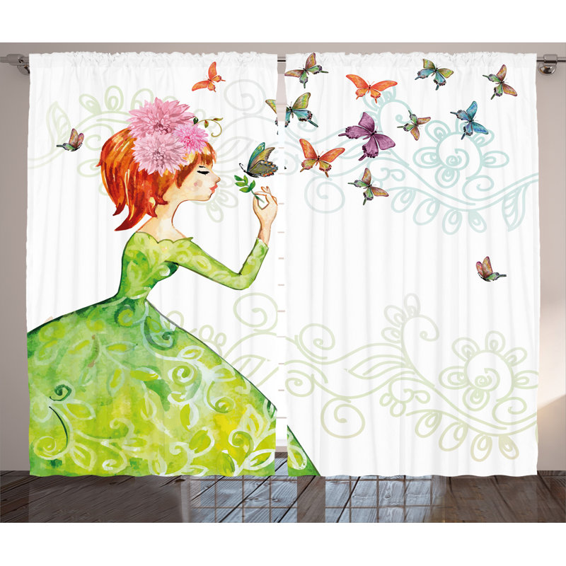 Semi Sheer Curtain Pair, 54" W x 108" L