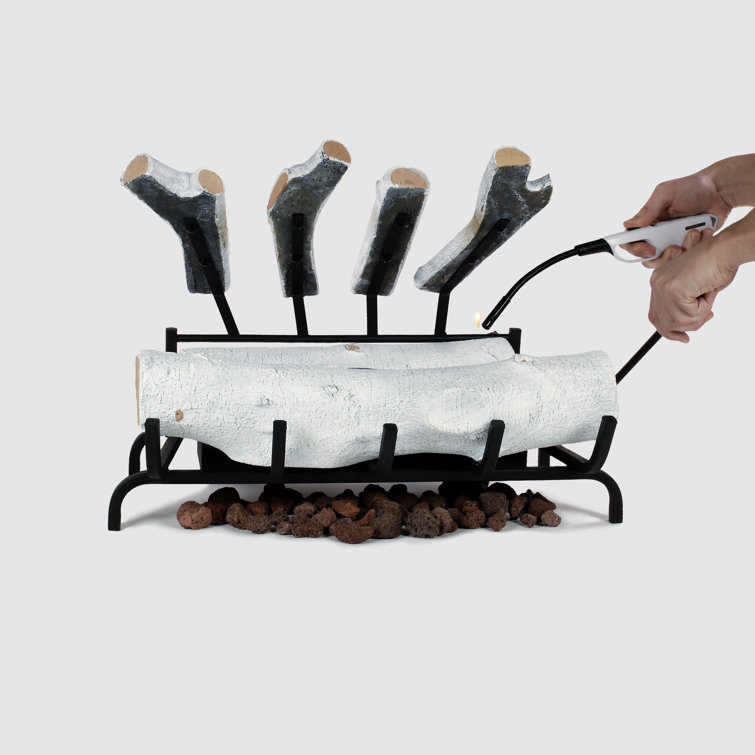Loon Peak® Ventless Gel Fuel Fire Log Insert | Wayfair