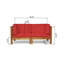 Ensemble de causeuse d'extérieur en bois d'acacia rouge 2 pièces Oana-129685473-129685474