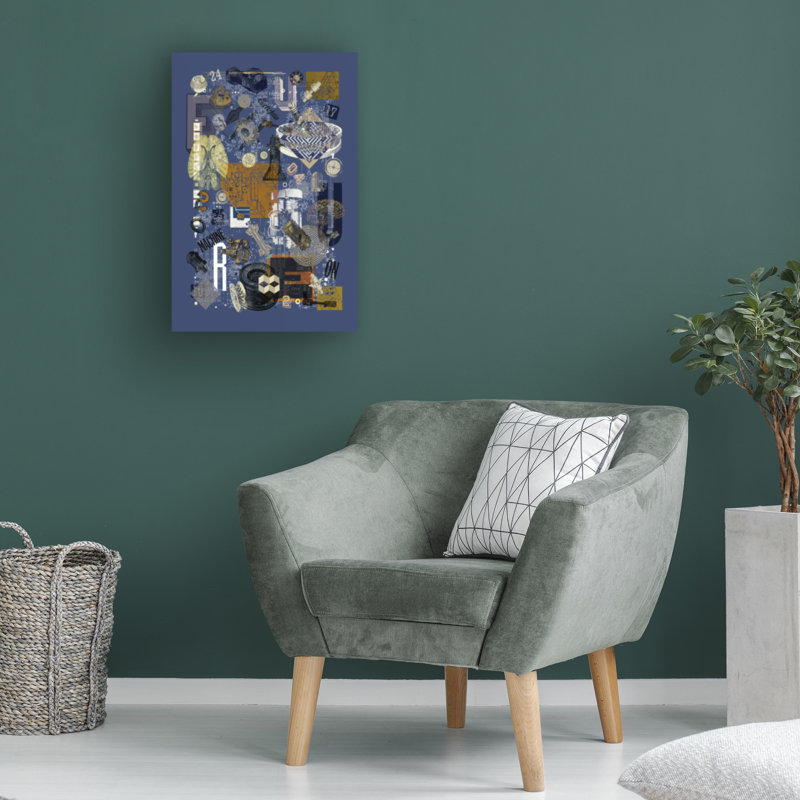 Œuvre d'art sur toile, technologie de Pachelec, H 19 po x l 12 po