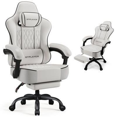 Metro Lane Adjustable Faux Leather Swiveling PC & Racing Game Chair