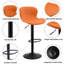 Swivel Upholstered Adjustable Height Counter Stool with Metal Frame-969270131-969270143