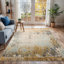 Peter Abstract Modern Marble Mustard Rug-2027331008