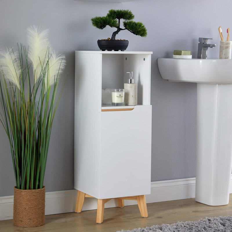 Wallen Freestanding Bathroom Cabinet, White