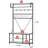 5-in-1 Hall Tree Coat Rack with Bench & Hooks Walnut