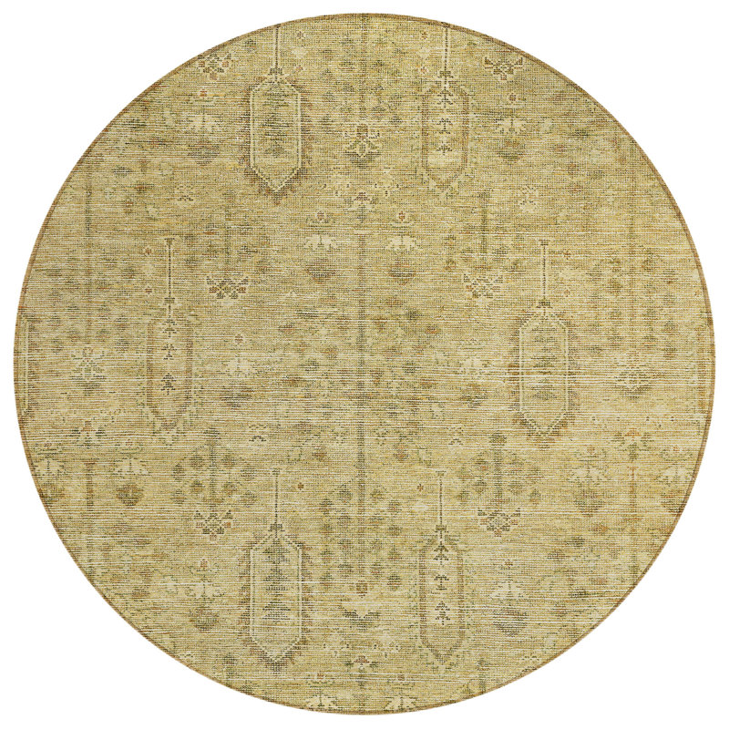 Tapis rond 8 po taupe