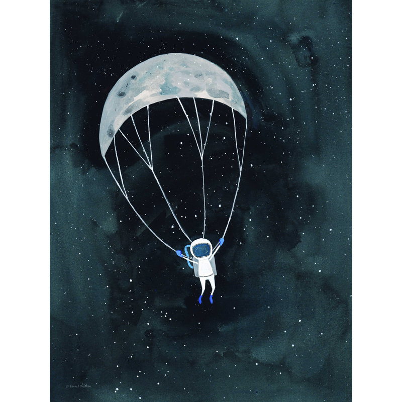 Parachute Moon - impression sur toile tendue, H 16 po x l 12 po