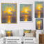 «Lonely Tree Abstract Horizon Glorious Evening Tide» - art mural coucher de soleil-309637394-309637386
