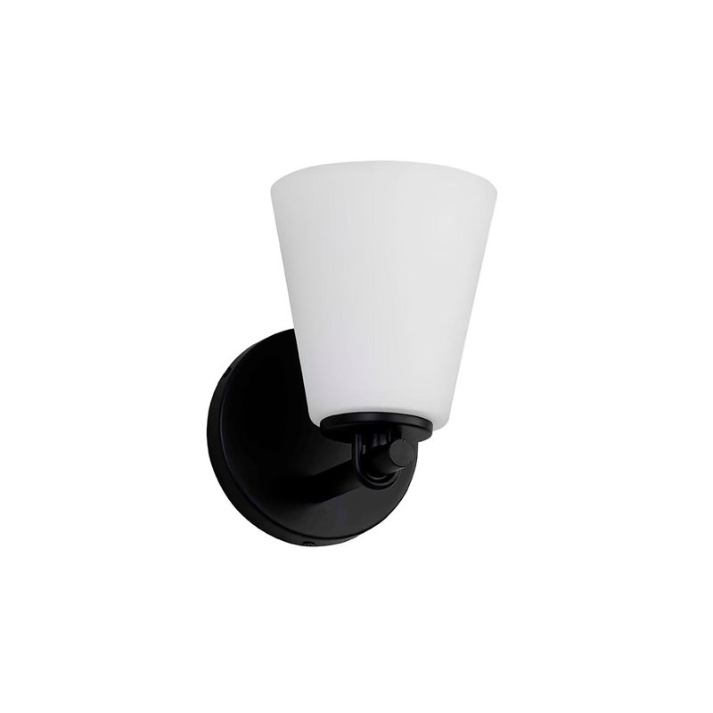 Armed Sconce, Matte Black
