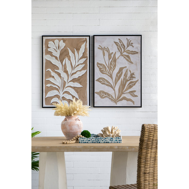 Minimalist Leaf Painting by A&B Home