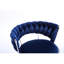 2 tabourets de bar en velours bleu - base en métal avec placage pour une apparence attrayante en velours réglable en hauteur, repose-pieds ergonomique-1632804862