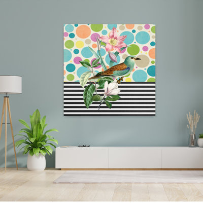 «Sweet Spring Bird», art mural rétro, nature