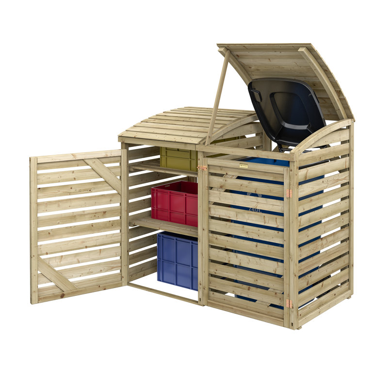 Wooden Single Bin Store