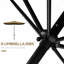 Parasol de marché d'extérieur de 6,5 pi x 10 pi avec manivelle et inclinaison à bouton-poussoir Outsunny-1301586362