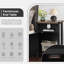 Ensemble de lit plateforme tapissier 3 pièces Bensu Boucle-2124061832-2124061839