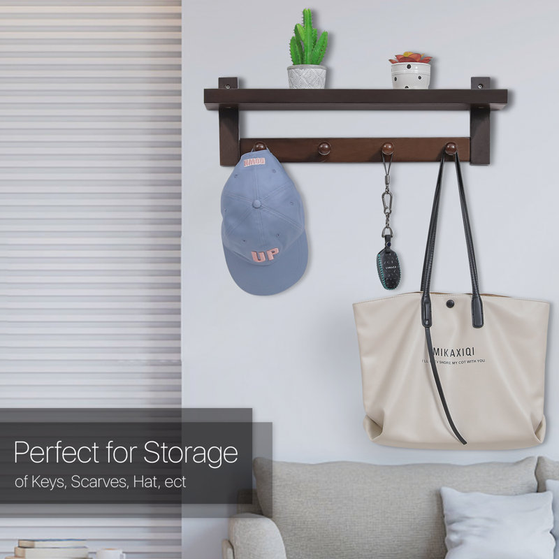Wall Mounted Coat Rack With Storage