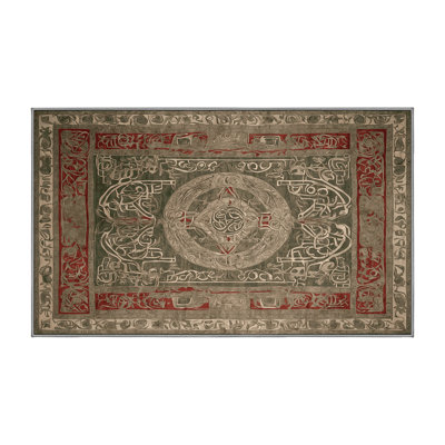 Machine Washable Brown Area Rug