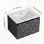 Meuble-lavabo flottant mural avec évier en céramique-2144689490
