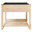 Garden Planter with Shelf Solid Fir Wood Outdoor Wooden Box Deck-578335110
