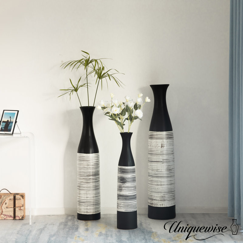 Vase de plancher en céramique fabriqué à la main