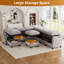 Canapé modulaire avec rangement 9 pièces-1791251199