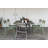 Luxembourg Rectangular Metal Outdoor Dining Table With Umbrella Hole , in. W in. D-86001434-86001433