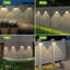 Paquet de 8 lumières de clôture solaires, 3 modes 3000K / 4000K / 6000K, IP65 imperméable, crépuscule à l'aube, pour mur d'escalier de patio
