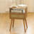 Mid Century Modern Nightstand - Small Bedside Table With Rattan Drawer - Wood End Table With Open Shelf For Small Spaces-1597398329