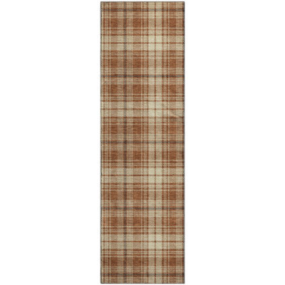 Premium Machine Washable Natoma AMF993 Plaid Rug