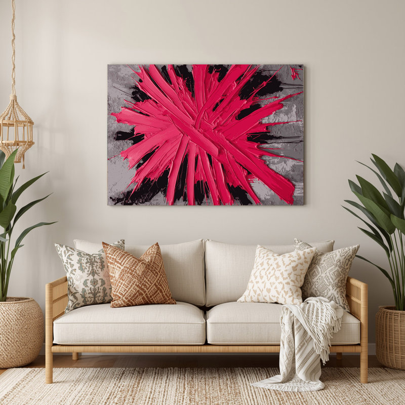 Art mural en métal Neo Expressionism 26, H 144 po x l 216 po x P 0,05 po