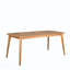 Table de salle à manger d'extérieur avec structure en bois d'acacia, teck