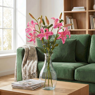 35" Real Touch Oriental Lily 