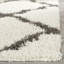 Tapis en polypropylène ivoire / gris foncé Alonnah-1370975342