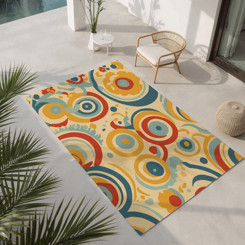 Tapis intérieur et extérieur Funky Line, Rectangle 9 pi x 12 pi