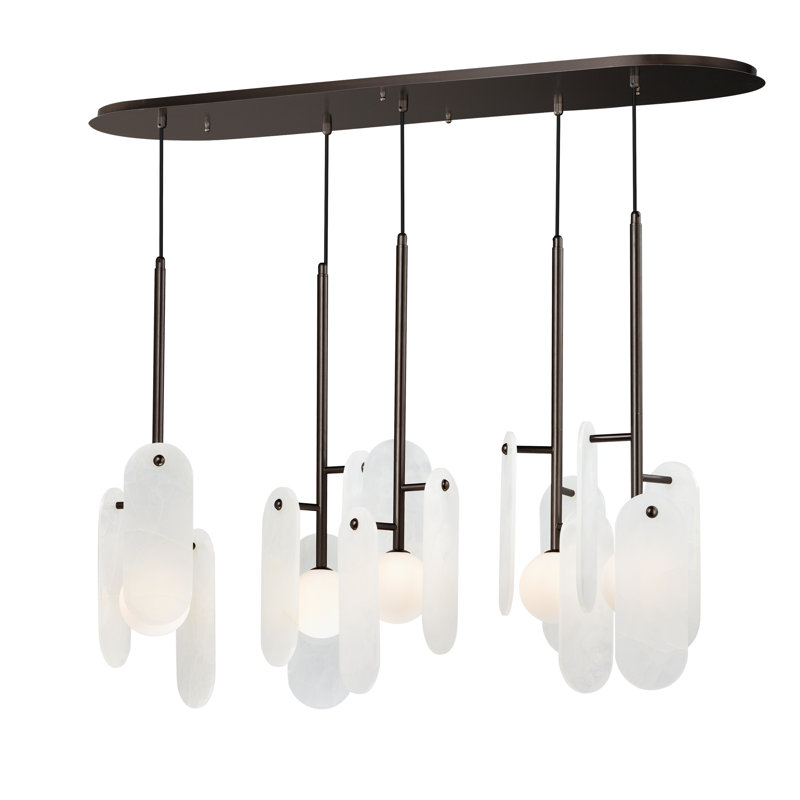 Megalith 5 - Light LED Pendant, Light Brown, Brushed Bronze