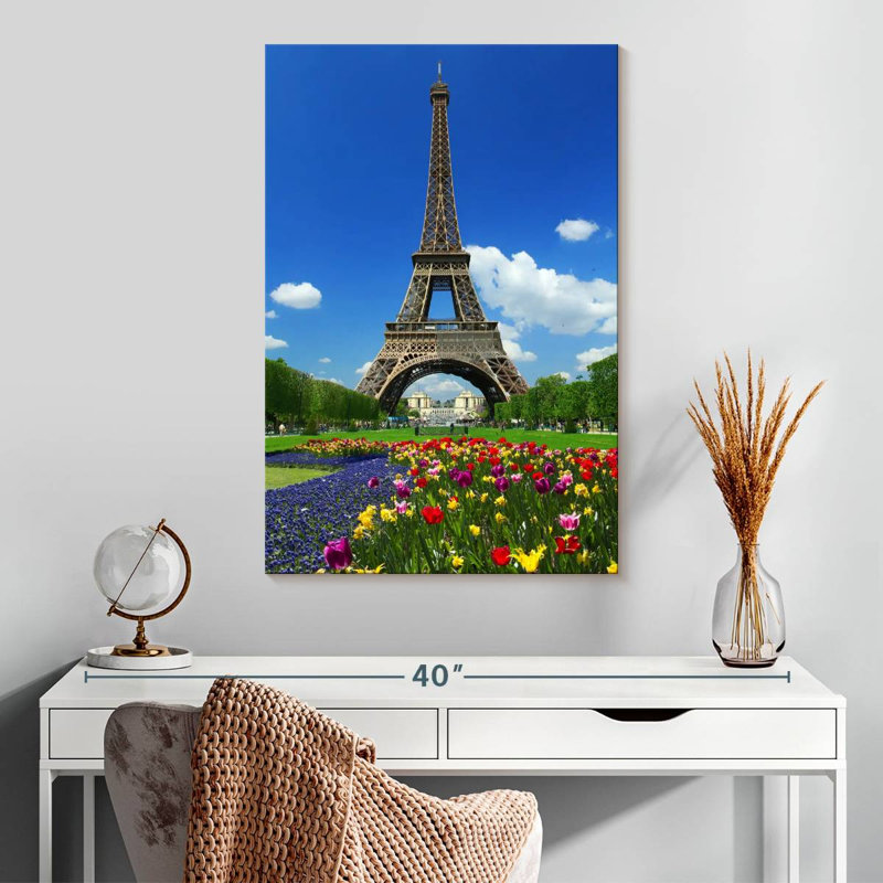 Aime Eiffel Tower At Springtime, 30" H x 20" W