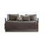 Ensemble de literie confortable en coton, design réversible gris foncé, idéal pour la maison