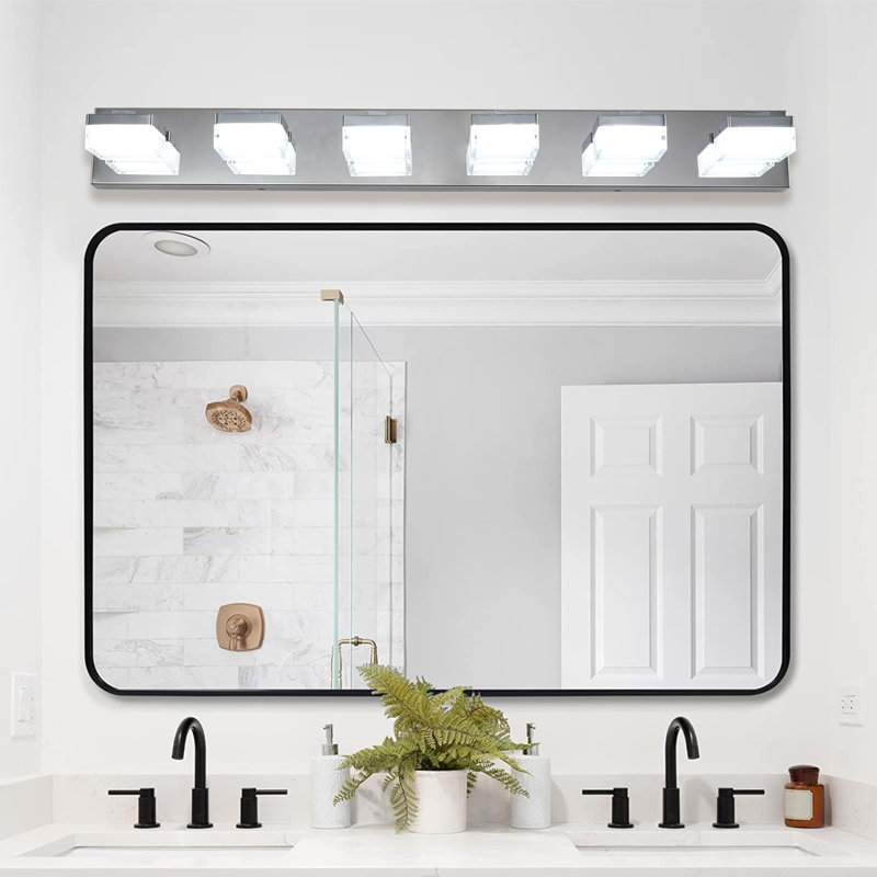 6-Light Bathroom Vanity Light, Noir