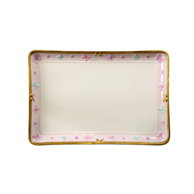 Butterfly Gold Bathroom Tray