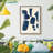 Blue Pieces I Framed On Paper Print-768405406