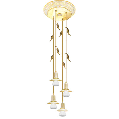 Esko 4 - Light Candle Integrated LED Chandelier