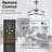 Khamon 42'' Ceiling Fan with LED Lights