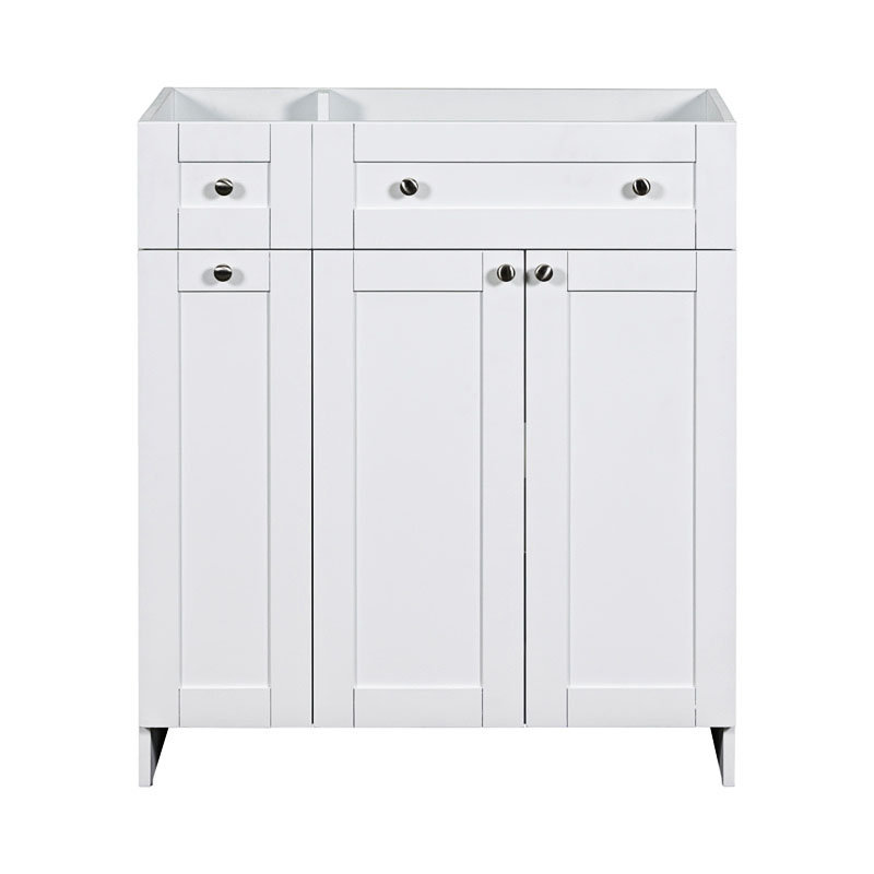 Base de meuble-lavabo simple 29 po seulement, Blanc